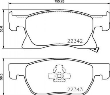 Колодки гальмівні ASTRA K 15.. BREMBO P59092