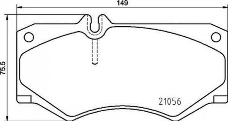 Гальмівні колодки дискові PRZOD BREMBO P50134 (фото 1)