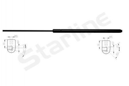 Газова пружина кришки багажника STARLINE 6712800