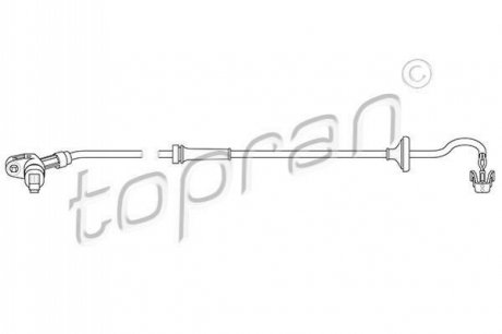 Датчик частоти обертання колеса TOPRAN / HANS PRIES 109754