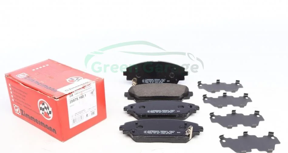 Колодки гальмівні Mazda 3 2013- ZIMMERMANN 258751601 (фото 1)