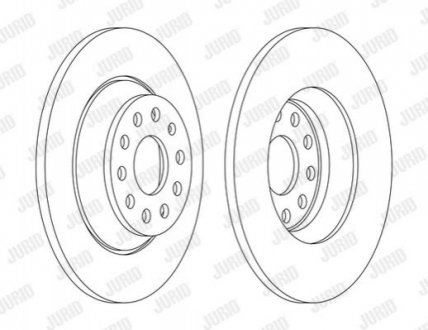 Диск гальмівний AU/SE/SK/VW tyі JURID 563168JC