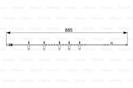 Датчик зносу гальмівних колодок BOSCH 1987473015