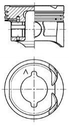 Поршень з кільцями RENAULT 80,00 1,6 16V K4M (KS) KOLBENSCHMIDT 41284610