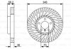 TARCZA HAM. BMW P. 5/6/7 10- LE BOSCH 0986479W19 (фото 1)