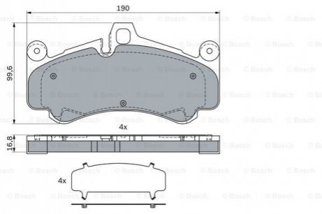 KLOCKI HAM. PORSCHE 911 3.8 09- BOSCH 0986424067