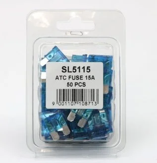 Запобіжник плоский прозорий 15A SHAFER SL5115