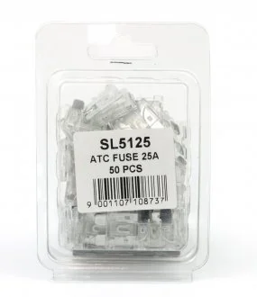 Запобіжник плоский прозорий 25A SHAFER SL5125