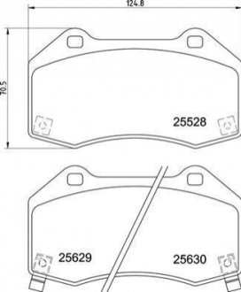 Колодки гальмівні CORSA 14-.. BREMBO P59094