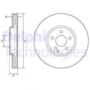 TARCZA HAM.MERCEDES E W211 03- Delphi BG9210C