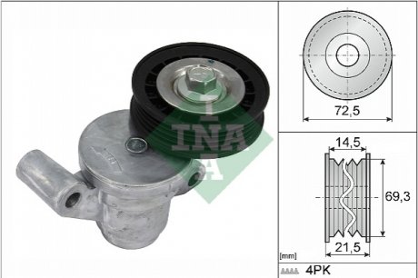 Натягувач поликлинового ременя INA 534070510