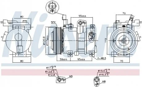 Компресор кондиціонера HYUNDAI NISSENS 890683