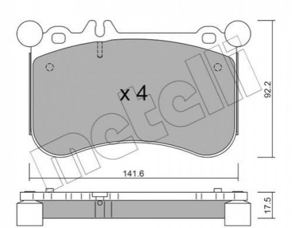 KLOCKI HAM.MERCEDES E W212 09- METELLI 2211330