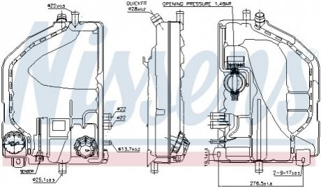 Розширювальний бак охолодження NISSENS 996022