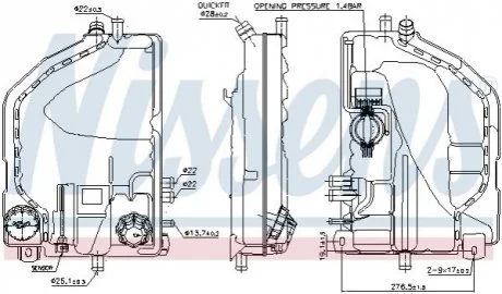 Розширювальний бак охолодження NISSENS 996022