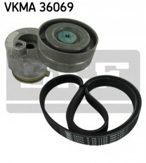 Роликовий модуль натягувача ременя (ролик, ремінь) SKF VKMA36069