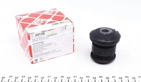 Сайлентблок рычага FORD FIESTA V, FUSION 01-12 перед. мост с двух сторон (Пр-во FEBI) FEBI BILSTEIN 22138