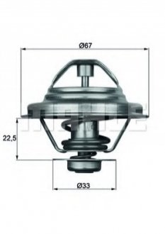 Термостат системи охолодження MAHLE / KNECHT TX2487D (фото 1)