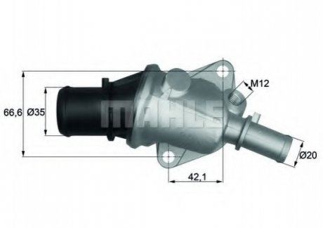 Термостат MAHLE / KNECHT TI10588