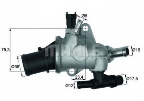 Термостат MAHLE / KNECHT TI14283