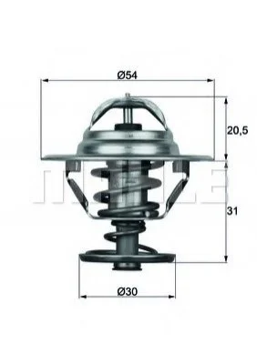 Термостат MAHLE / KNECHT TX1088D (фото 1)