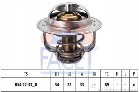 Термостат системи охолодження FACET 78693S (фото 1)