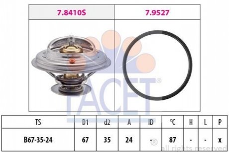 Термостат системи охолодження FACET 78410