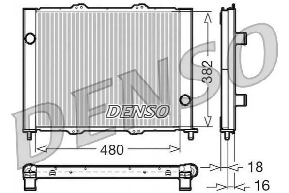 Радіатор, охолодження двигуна DENSO DRM23099 (фото 1)