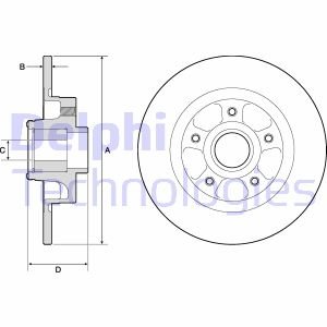 Диск гальмівний з підшипником Delphi BG9132RS