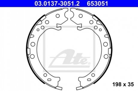 SZCZEKI HAM.HONDA CR-V IV 12- ATE 03013730512