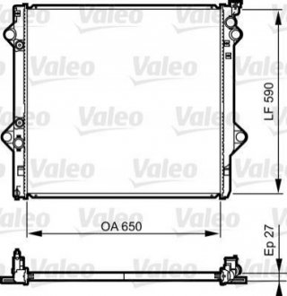 Радіатор, охолодження двигуна VALEO 735569