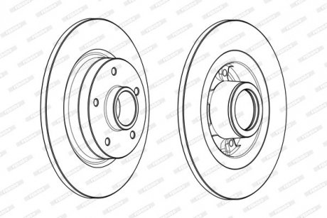 Диск гальмівний з підшипником FERODO DDF17311