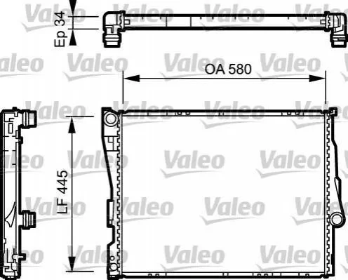 Радіатор, охолодження двигуна VALEO 734276 (фото 1)
