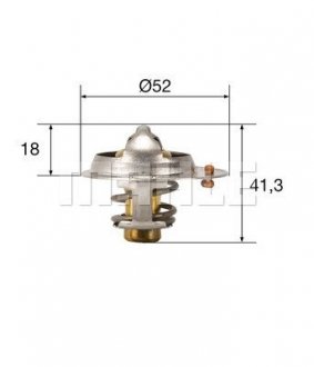 Термостат системи охолодження MAHLE / KNECHT TX8582