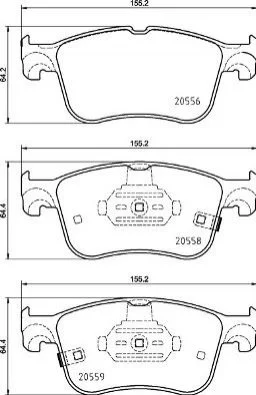Klocki ham. FOCUS IV 1/18-.. BREMBO P24218 (фото 1)