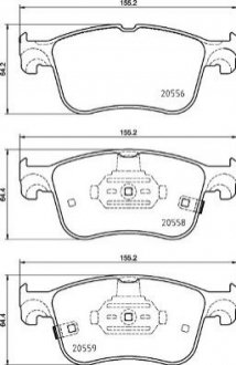 Klocki ham. FOCUS IV 1/18-.. BREMBO P24218