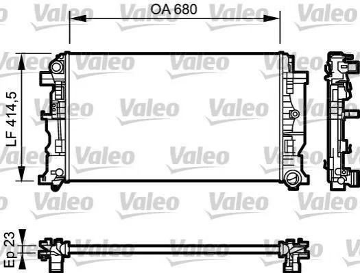 Радіатор, охолодження двигуна VALEO 734927 (фото 1)