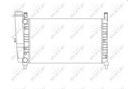 Радіатор, охолодження двигуна NRF 54701