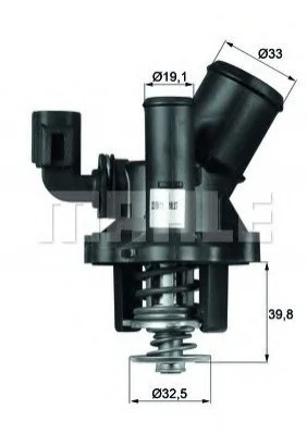Термостат MAHLE / KNECHT TM1798 (фото 1)