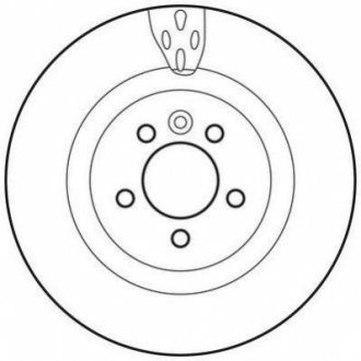 Гальмівний диск JURID 562654JC (фото 1)
