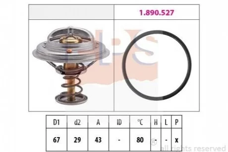 Термостат системи охолодження EPS 1880549