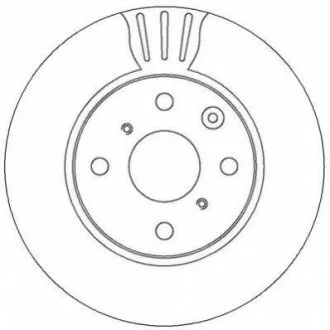 Диск гальмівний C1 P107 AYGO JURID 562311JC
