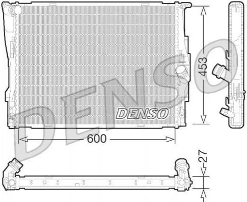 Радіатор, охолодження двигуна DENSO DRM05073 (фото 1)
