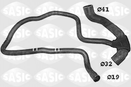 Патрубок системи охолодження SASIC SWH6720