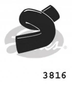 Изогнутый патрубок системы охлаждения GATES 3816