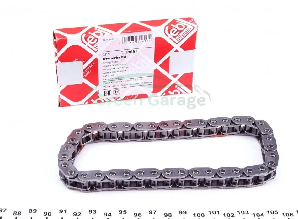 Ланцюг розподільного валу PSA/FORD 1,6HDi/2,0HDi (вир-во Febi) FEBI BILSTEIN 33691 (фото 1)