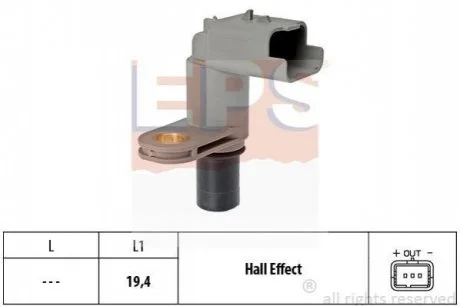 Датчик положення розпредвала Citroen C2/3/4, Peugeot 1007,206,207,307 1.4 03- EPS 1953468