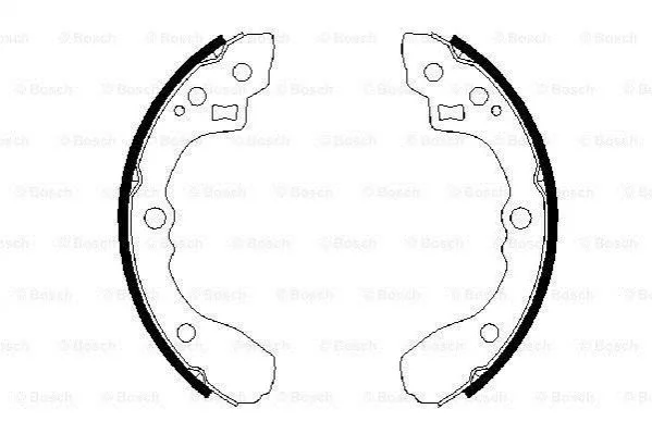 Гальмівні колодки, барабанні BOSCH 0986487687 (фото 1)