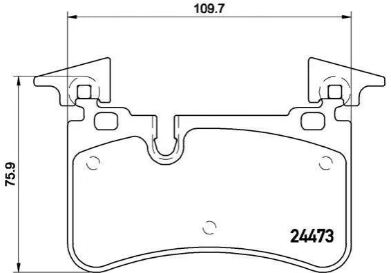 Колодки гальмівні C W204 tyі BREMBO P50113 (фото 1)