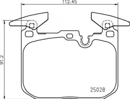 Колодки гальмівні BMW I8 15- BREMBO P06098